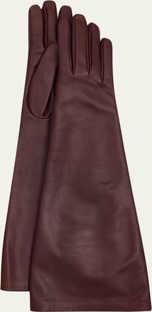 Saint Laurent Long Leather Gloves