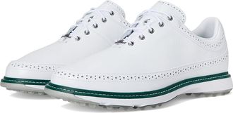 adidas Golf MC80 Spikeless Golf Shoes Shoes Footwear White/Silvermet/Collgreen : Mens 10.5 - Womens 11.5 Medium, Leather