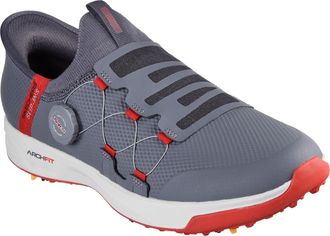 Skechers Heren Go Golf Elite Vortex Slip-on Golfschoenen (Houtskool/Rood)