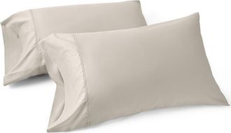 Coyuchi Cloud Soft Set of 2 Organic Cotton Sateen Pillowcases in Seal at Nordstrom, Size King