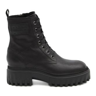 Hogan Schoenen, Dames, Zwart, 41 EU, Leer, H700 Enkellaarsjes