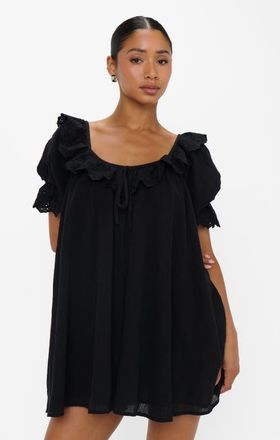 Show me your Mumu Toulouse Dress in Black Voile at Nordstrom, Size X-Large