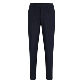 HUGO BOSS Broeken, Heren, Blauw, 3Xl, Wol, P-Genius CW 234 Broek