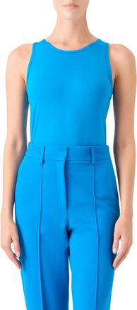 Akris Sleeveless Stretch Modal Top in Cobalt Blue at Nordstrom, Size 10