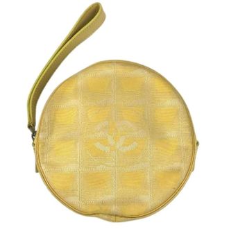 Chanel Pre-owned Clutches, female, Yellow, Size: ONE SIZE Pre-owned New Travel Line Pouch