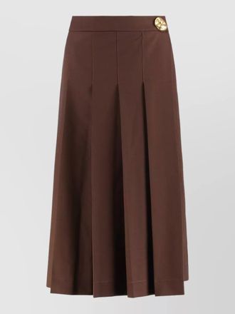 Fabiana Filippi high waist skirt button detail pleats