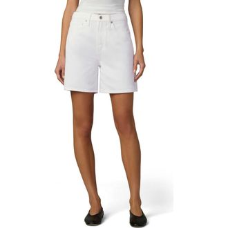 Joe's The Harlowe Mid Thigh Relaxed Shorts in White at Nordstrom, Size 24