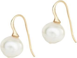 Dower & Hall 9k Gold & South Sea Pearl Waterfall Earrings