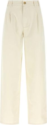 A.P.C. Willow Broeken - Dames - Wijde Broeken - Beige - 2XS - Katoen - Broeken