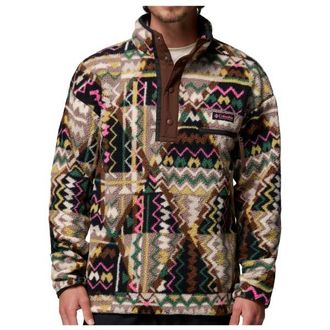 Columbia Helvetia II Printed Half Snap Fleece Fleecepullover f&uuml;r Herren | braun