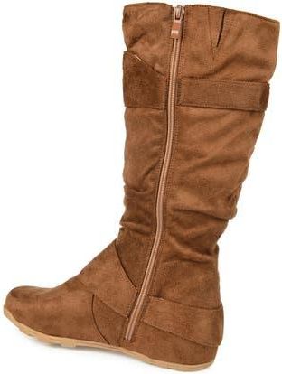 Journee Collection Jester Side Buckle Tall Boot in Camel at Nordstrom Rack, Size 7.5
