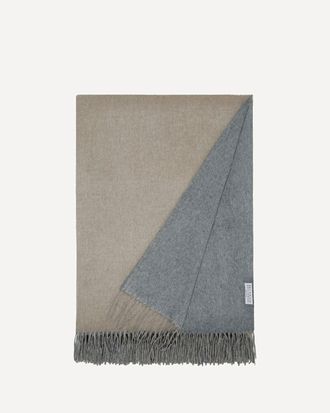 Brunello Cucinelli Plaid in seta con frange Unisex UNI