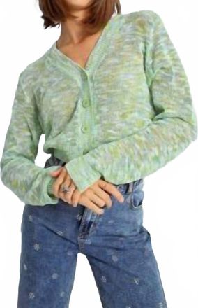 Lili Sidonio x Molly Bracken Womens Short Cardigan In Green Mix