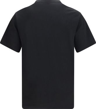 Kenzo Mens T-Shirt Embroidered Cotton Black T-Shirts And Polos