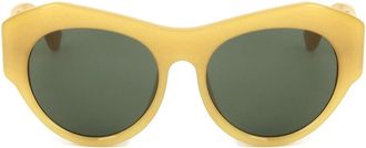 Linda Farrow DRIES VAN NOTEN DVN68 C1 Womens Sunglasses Yellow Size 51