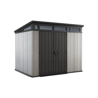 Keter Caseta De Jard&iacute;n Artisan 9x7 Cobertizo De Almacenamiento Exterior Ordenaci&oacute;n Acero Metal Resina Efecto Madera 277x218x226 Wxdxh Cm - Keter
