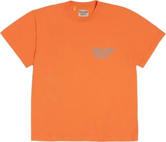Gallery Dept. blurred logo-print T-shirt - Orange