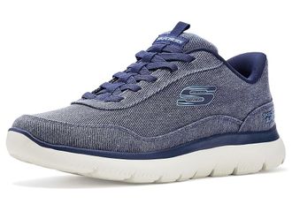 Skechers Summits Canvas Hands Free Slip-In Mens Shoes Navy : 10.5 D - Medium