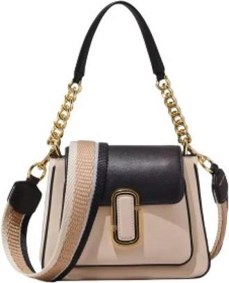 Marc Jacobs Colorblock J Marc Chain Mini Satchel - Dames - Schoudertassen - Beige - ONE Size - Leer - Tassen