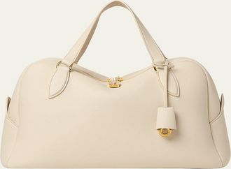 Loro Piana Needle Medium Leather Top-Handle Bag