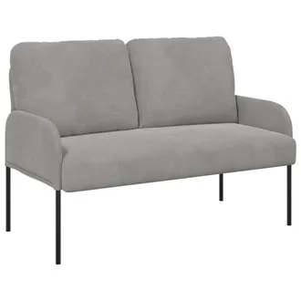 vidaXL Divani Con Cuscino 110cm Grigio Chiaro Legno Compensato Vidaxl