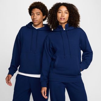 Nike Mens Wool Classic Hoodie in Blue | FV4878-492