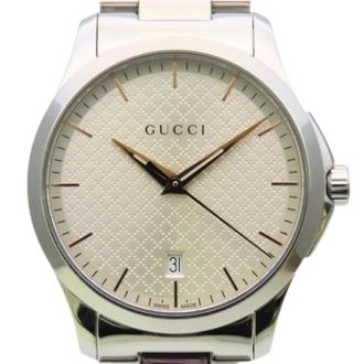 Gucci Pre-owned Vintage Polshorloge - Heren - Vintage Horloges - Grijs - ONE Size - Vintage