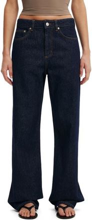 Cotton On Womens 91 Straight Jean in Aries Blue at Nordstrom, Size 8