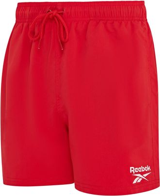 Reebok Badeshorts REEBOK Yale, Herren, Gr. XL, N-Gr, rot (vector rot), Microfaser, Polyester, clean, unifarben, Badehosen Badeshorts, mit Kordelzug und elast