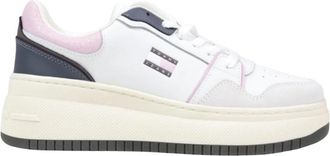 Tommy Jeans Retro Basket Flatform - Dames - Sneakers - Veelkleurig - 39 EU - Leer - Schoenen