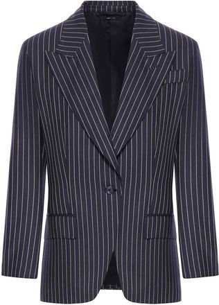 Tom Ford Single Breasted Wool Flannel Jacket