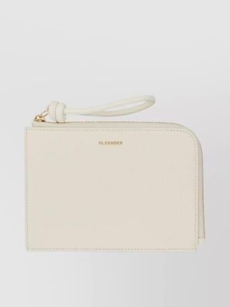 Jil Sander leather envelope coin purse
