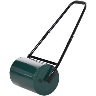 OUTSUNNY Rullo da Giardino da 30L di Capacit&agrave; in Metallo Verde Scuro - Outsunny