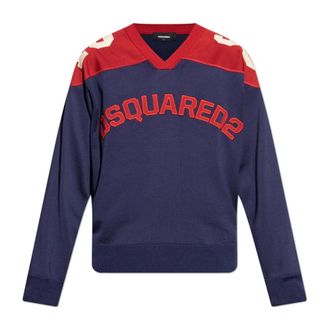Dsquared2 Sweatshirts, male, Blue, Size: 2XL Sweatshirt with logo