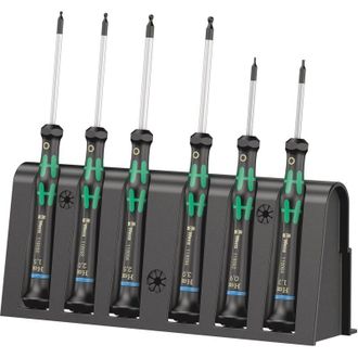 Wera 2052/6 Elettronica e meccanica di precisione Kit cacciaviti 6 parti Brugola interna - Wera
