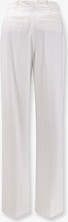 Elisabetta Franchi Womens Essentials Stretch Trousers White Polyester