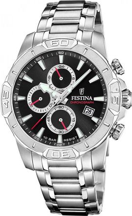 Festina F20704-6 Mens Timeless Chronograph Watch - Silver - One Size