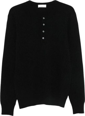 Roberto Collina Trui met ronde hals - Heren - Truien - Zwart - Maat: M