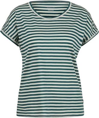 Stoic Merino155 LaholmSt. Loose Shirt Striped Merinoshirt f&uuml;r Damen | grau