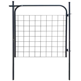 Berkfield Home Garden Fence Gate 100x100 cm Anthracite