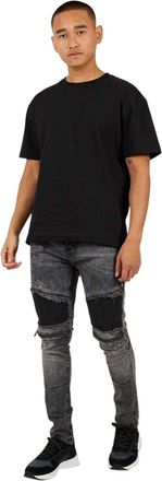 Brave Soul Heren jeans gewassen denim (Zwart)