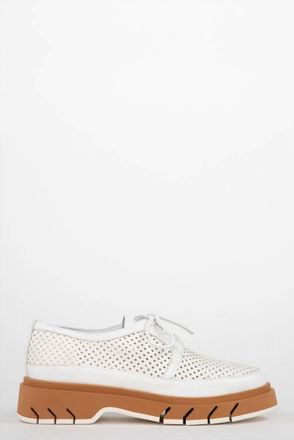 Homers Womens Siena Oxford Sneaker In White