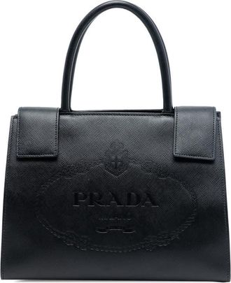 Prada Pre-owned Prada Saffiano Lux Embossed Logo Convertible Tote SLUTIOJ6UQNNIB53