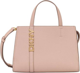 DKNY Avril Satchel - Dames - Handtassen - Roze - ONE Size - Leer - Tassen
