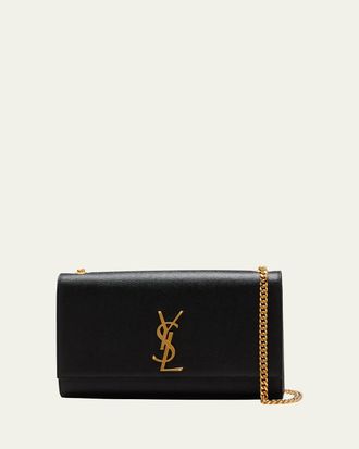 Saint Laurent Kate Medium YSL Crossbody Bag in Grained Leather