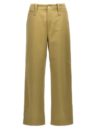 Burberry Beige Flat Front Pant