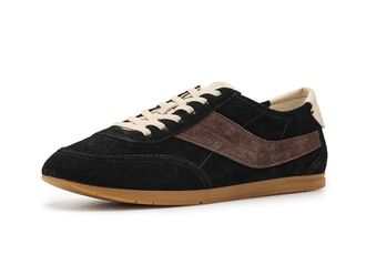 Vince La Runner-W Slip-On Shoes Womens Shoes Black/Dark Mocha : 8.5 M, Leather