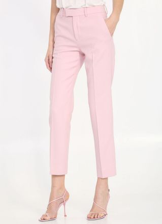 Burberry Womens Wool Tailored Trousers - Light Pink - Size EU 32 (Womens)