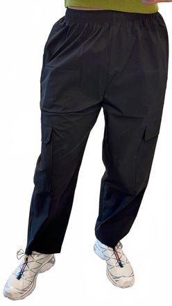 Mijeong Park Elasticated Cargo Pants In Black
