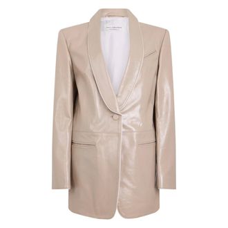 Philosophy di Lorenzo Serafini Dames, Jassen, Beige, Maat: XS Leer